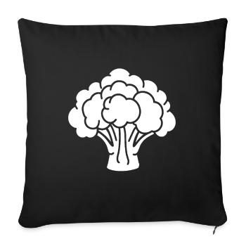 Chou-fleur - Housse de coussin décorative 45 x 45 cm - noir - Devant