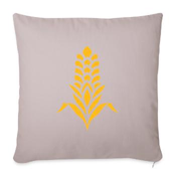 épi de maïs - Housse de coussin décorative 45 x 45 cm - taupe clair - Devant