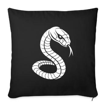 cobra - Housse de coussin décorative 45 x 45 cm - noir - Devant