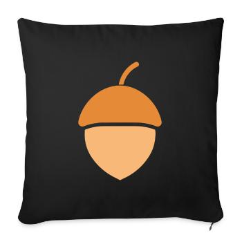 gland - Housse de coussin décorative 45 x 45 cm - noir - Devant