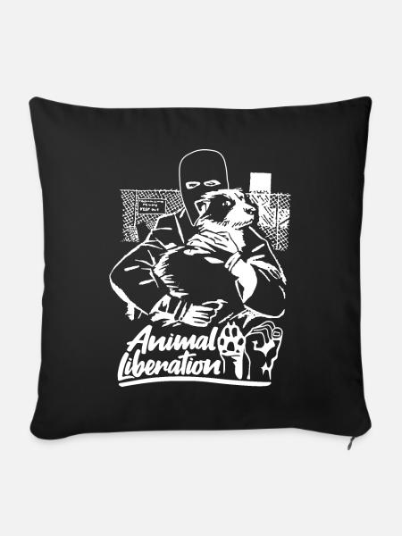 Animal Liberation - Sofakissenbezug 45 x 45 cm - Schwarz