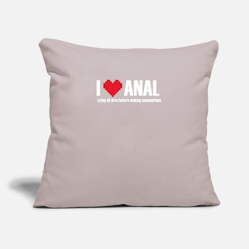 I love ANALyzing data before making assumptions Sofakissenbezug 45 x 45 cm