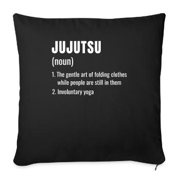 Funny Jujutsu JuJitsu JuJitsu Definition BJJ - Sofa pillowcase 17,3'' x 17,3'' (45 x 45 cm) - black - Front