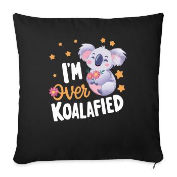 Koala Koala Koala Bear Animal - Sofa pillowcase 17,3'' x 17,3'' (45 x 45 cm) - black - Front