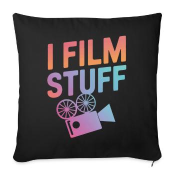 Filmmaker Film Director Cinematographer Film - Sofa pillowcase 17,3'' x 17,3'' (45 x 45 cm) - black - Front