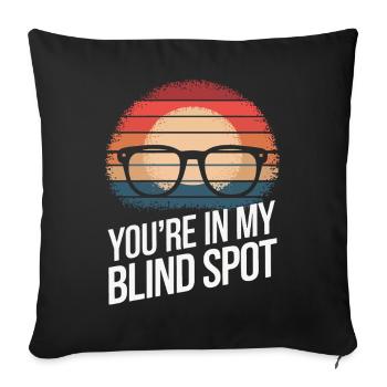 Blinde Blindheit Sehbehinderte Menschen - Sofakissenbezug 45 x 45 cm - Schwarz - Vorne