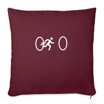 Portal time travel - Sofa pillowcase 17,3'' x 17,3'' (45 x 45 cm) - burgundy - Front