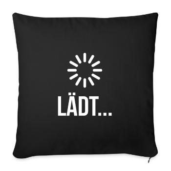 Ladebalken Lädt - Sofakissenbezug 45 x 45 cm - Schwarz - Vorne