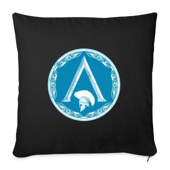 Sparta Symbol - Sofakissenbezug 45 x 45 cm - Schwarz - Vorne