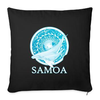 Humpbacks - Sofa pillowcase 17,3'' x 17,3'' (45 x 45 cm) - black - Front