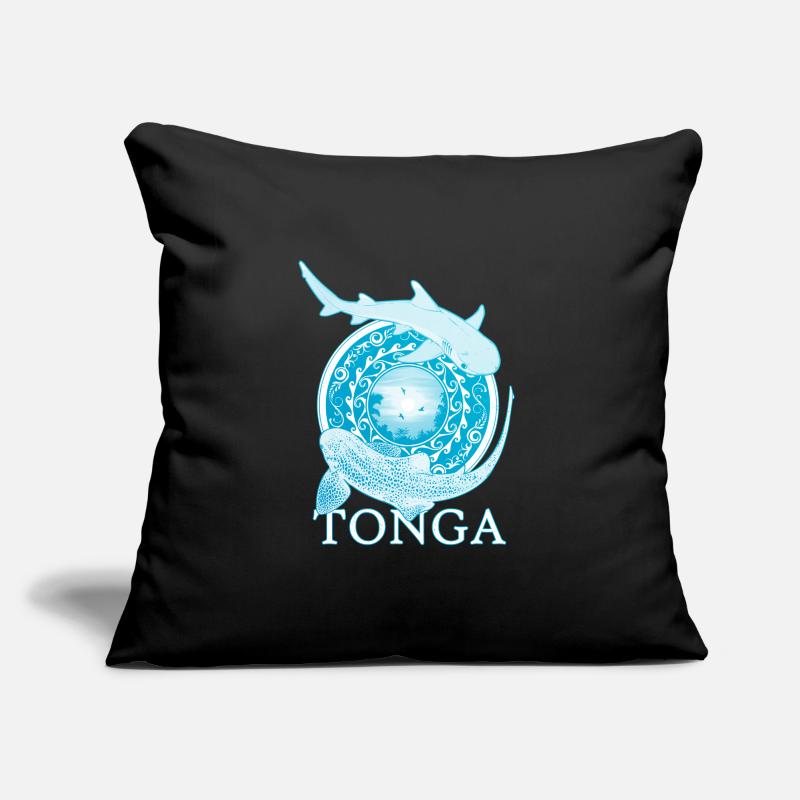 Tonga zebra shark whitetip reef shark Sofa pillowcase 17,3'' x 17,3'' (45 x 45 cm)