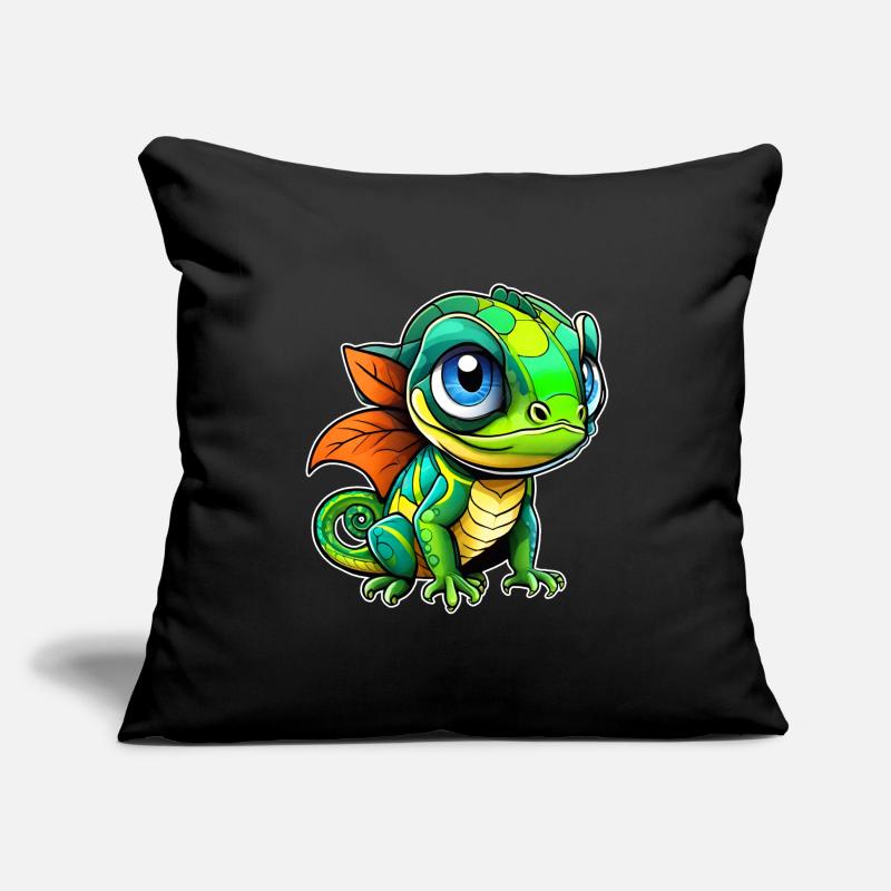 Cute little lizard Sofa pillowcase 17,3'' x 17,3'' (45 x 45 cm)