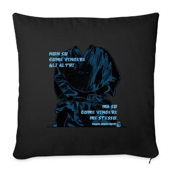 Seiza - Iaijutsu - Sofa pillowcase 17,3'' x 17,3'' (45 x 45 cm) - black - Front