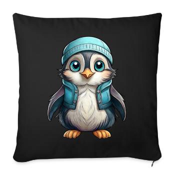 Razorbill - Sofa pillowcase 17,3'' x 17,3'' (45 x 45 cm) - black - Front