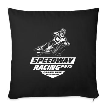 Speedway - Moto Speedway - Housse de coussin décorative 45 x 45 cm - noir - Devant