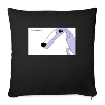 Let me do it for you - Housse de coussin décorative 45 x 45 cm - noir - Devant