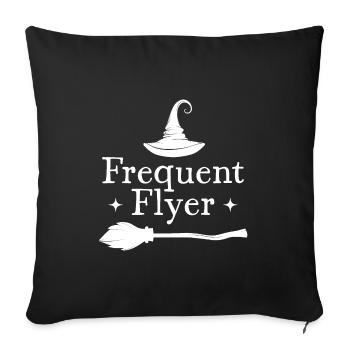 Frequent Flyer Halloween - Sofa pillowcase 17,3'' x 17,3'' (45 x 45 cm) - black - Front