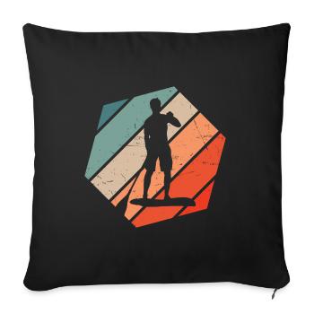 Standup Paddle Hommes Standup Paddle Femme - Housse de coussin décorative 45 x 45 cm - noir - Devant