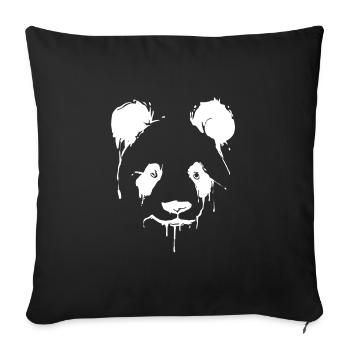 Panda | | Panda Bear Asie | Animaux - Housse de coussin décorative 45 x 45 cm - noir - Devant