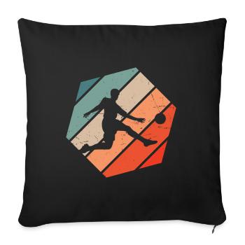 Men's Football Players Football Players Football - Sofa pillowcase 17,3'' x 17,3'' (45 x 45 cm) - black - Front