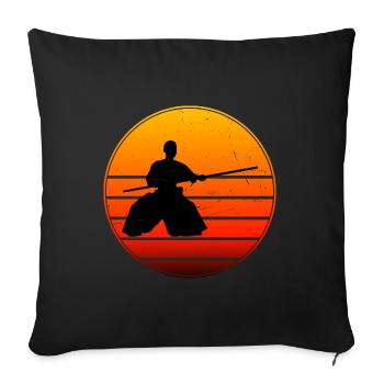 Men's Martial Arts Aikidoka Women Aikido Martial Ar - Sofa pillowcase 17,3'' x 17,3'' (45 x 45 cm) - black - Front