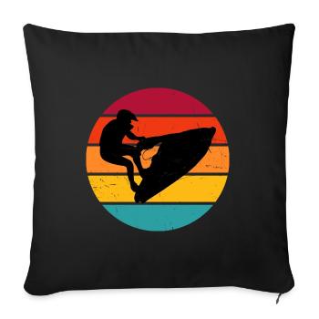 Jet Ski Women Men Jetskiing Water Sports Jetski f - Sofa pillowcase 17,3'' x 17,3'' (45 x 45 cm) - black - Front