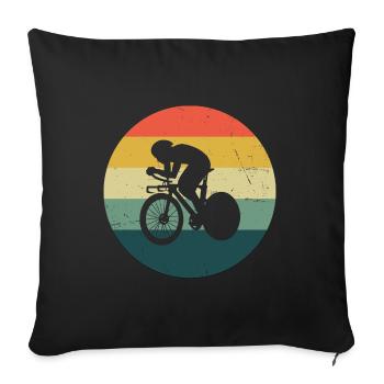 Hommes Vélo de route Femmes Vélo de route Vélo de route - Housse de coussin décorative 45 x 45 cm - noir - Devant