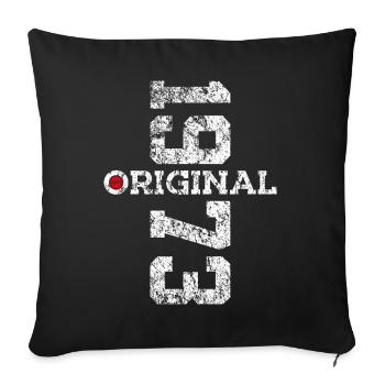 53E ANNIVERSAIRE ORIGINAL 1973 - Housse de coussin décorative 45 x 45 cm - noir - Devant