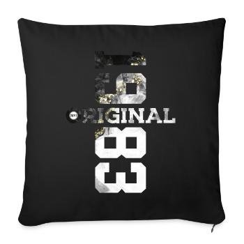 43E ANNIVERSAIRE ORIGINAL DE 1983 - Housse de coussin décorative 45 x 45 cm - noir - Devant