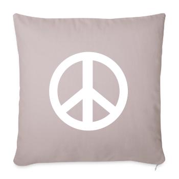 Peace Sign Peace Sign Peace Movement - Sofa pillowcase 17,3'' x 17,3'' (45 x 45 cm) - light taupe - Front