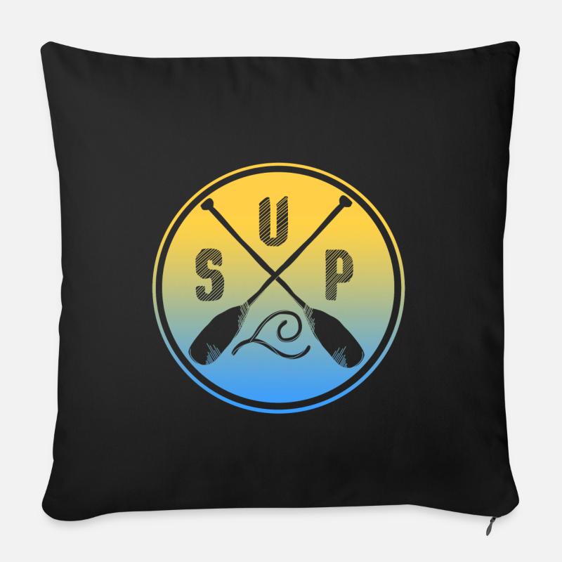 Stand Up Paddle - Sofakissenbezug 45 x 45 cm - Schwarz