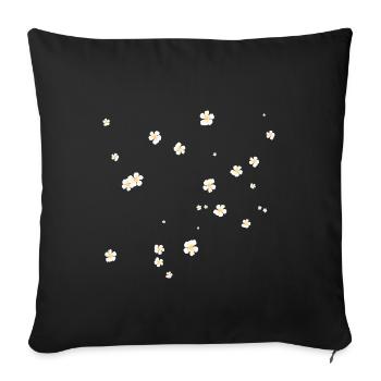 flower chamomile nice gift - Sofa pillowcase 17,3'' x 17,3'' (45 x 45 cm) - black - Front