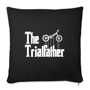 Trial Trials The Trialfather MTB - Sofakissenbezug 45 x 45 cm - Schwarz - Vorne