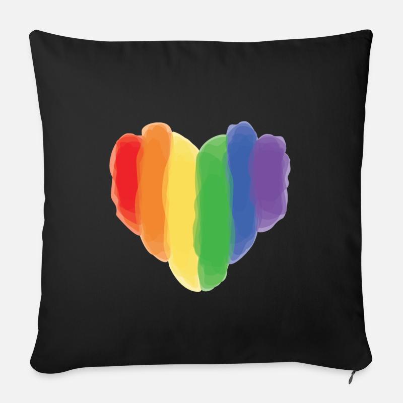 LGBT - Sofakissenbezug 45 x 45 cm - Schwarz