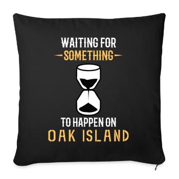 OAK ISLAND / TREASURE HUNTING: Oak Island - Sofakissenbezug 45 x 45 cm - Schwarz - Vorne