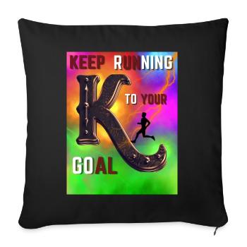 Goal Design - Sofa pillowcase 17,3'' x 17,3'' (45 x 45 cm) - black - Front