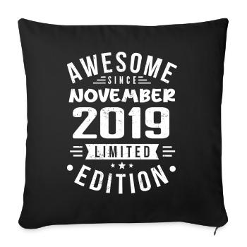 November 2019 Gift Idea Legend November 2019 - Sofa pillowcase 17,3'' x 17,3'' (45 x 45 cm) - black - Front
