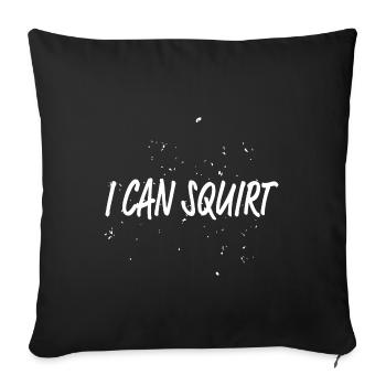 Squirt - Sofakissenbezug 45 x 45 cm - Schwarz - Vorne