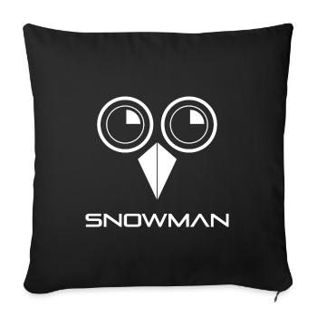 Cocaïne Bonhomme de neige - Housse de coussin décorative 45 x 45 cm - noir - Devant