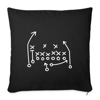 American Football - Sofakissenbezug 45 x 45 cm - Schwarz - Vorne