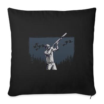Duck Hunter Waterfowl Duck Hunting - Sofa pillowcase 17,3'' x 17,3'' (45 x 45 cm) - black - Front
