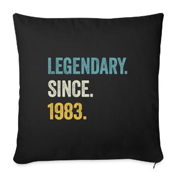 41 Years Old Legendary Since 1983 41st Birthday - Sofa pillowcase 17,3'' x 17,3'' (45 x 45 cm) - black - Front