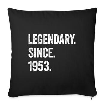 71 Years Old Legendary Since 1953 71st Birthday - Sofa pillowcase 17,3'' x 17,3'' (45 x 45 cm) - black - Front