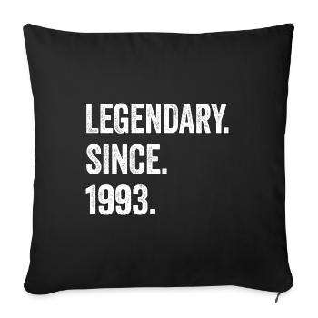 31e anniversaire 31 ans de légende depuis 1993 - Housse de coussin décorative 45 x 45 cm - noir - Devant