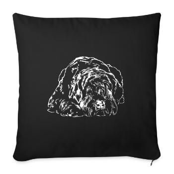 RIESENSCHNAUZER Dog IGP Wilsigns Dogs - Sofa pillowcase 17,3'' x 17,3'' (45 x 45 cm) - black - Front