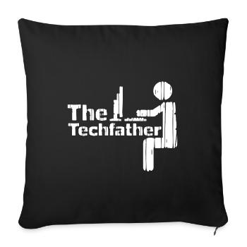 Computer science dad - Sofa pillowcase 17,3'' x 17,3'' (45 x 45 cm) - black - Front