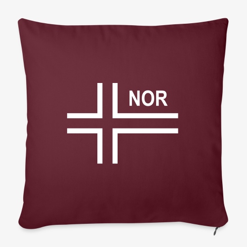 Norsk taktisk flagga Norge - NOR (negativ) - Soffkuddsöverdrag, 45 x 45 cm