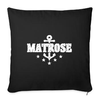 MATROSE - Sofakissenbezug 45 x 45 cm - Schwarz - Vorne