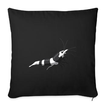 Bumblebee shrimp - Sofa pillowcase 17,3'' x 17,3'' (45 x 45 cm) - black - Front