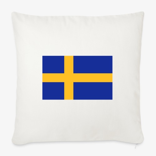 Svenska flaggan - Swedish Flag - Soffkuddsöverdrag, 45 x 45 cm